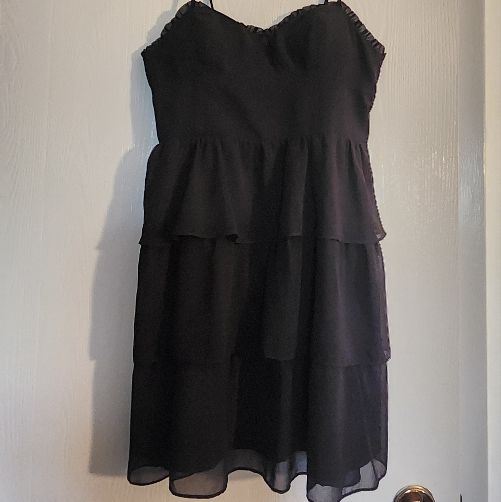 American Eagle Strappy Tiered Corset Dress